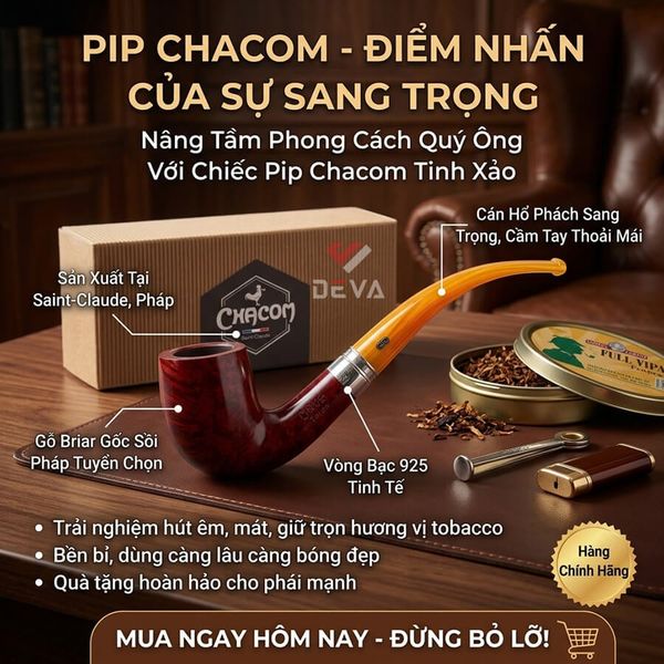 Tẩu gỗ Chacom Tacon N40