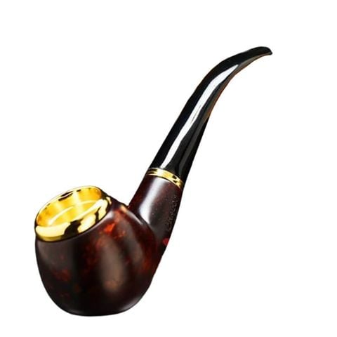 Tẩu bầu tròn gỗ cẩm cán sừng Freesize TS14