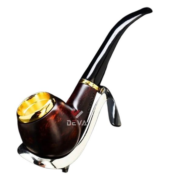 Tẩu bầu tròn gỗ cẩm cán sừng Freesize TS14