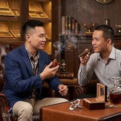 Tẩu gỗ hút Xì Gà cán sừng Freesize TS16