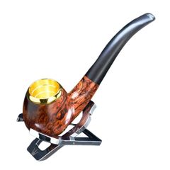 Tẩu hút Xì Gà thân gỗ cán cong Freesize TG08