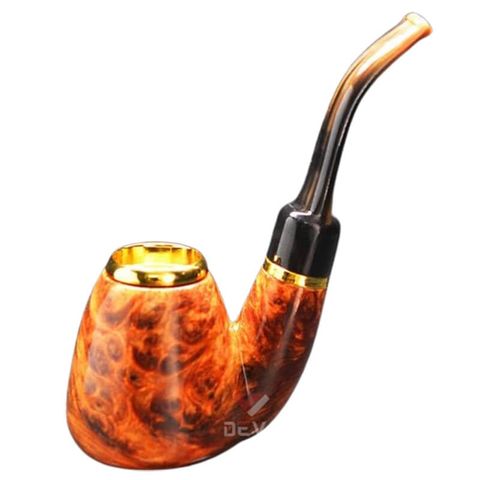 Tẩu hút Xì Gà gỗ cẩm lông chuột đế đứng cán sừng Freesize TS17