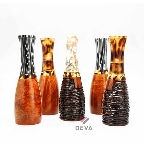 Tẩu Cigar gỗ thạch nam cán sừng nhiều size 40-58 TN03