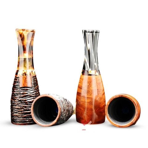 Tẩu Cigar gỗ thạch nam cán sừng nhiều size 40-58 TN03