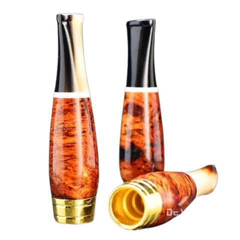 Tẩu mini thân gỗ cán sừng Freesize TS08