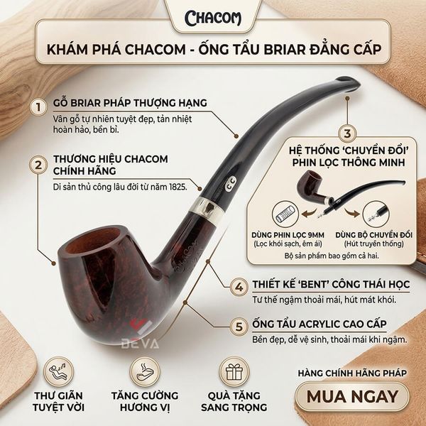 Tẩu Chacom Lizon 521