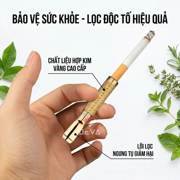 Tẩu lọc thuốc mạ vàng Zobo ZB 255