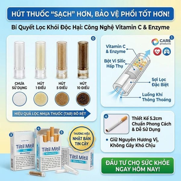 Tẩu lọc bông Nhật Tiltil mitil