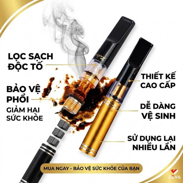 Tẩu lọc thuốc lá Zobo 4 size kèm ống đựng ZB-396