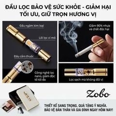 Tẩu lọc thuốc vệ sinh cán kim loại Zobo ZB 330