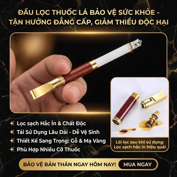 Tẩu lọc chính hãng Wosda vỏ ốp gỗ cho 4 size thuốc Series WSD-105