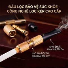 Tẩu lọc thuốc Zobo ZB vỏ gỗ 267