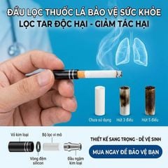 Tẩu lọc Wosda vỏ kim loại dùng cho nhiều size thuốc Series WSD-101