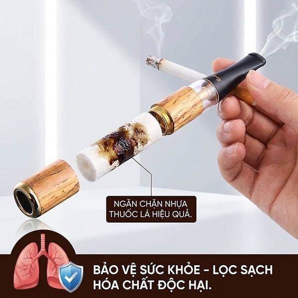Tẩu lọc thuốc Zobo ZB vỏ gỗ 267