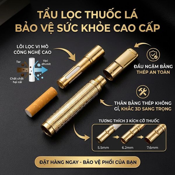 Tẩu kim loại vệ sinh dùng cho các cỡ thuốc ZB370