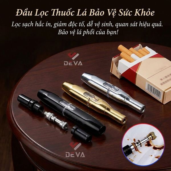 Tẩu lọc chính hãng Zobo nhiều size thuốc lá kèm ống đựng ZB 375