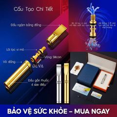Tẩu lọc Wosda vòng đai hoa văn cho 4 size thuốc Series WSD-103