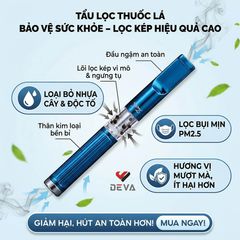 Tẩu thuốc lá kim loại Zobo lõi lọc vệ sinh 2 lớp ZB 332