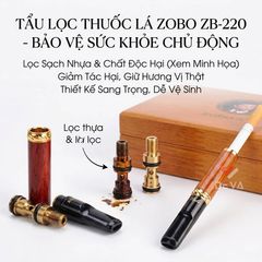 Tẩu Zobo lọc khói độc của thuốc ZB 220