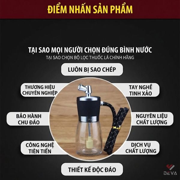 Tẩu lọc nước bình thủy tinh Zobo ZB 513