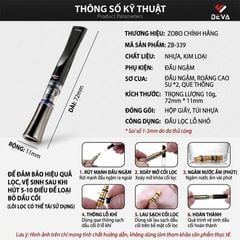 Tẩu lọc khói thuốc Zobo ZB 030