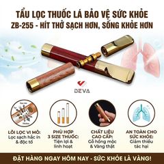 Tẩu vệ sinh thân gỗ đàn hương cho thuốc lá nhỏ và lớn Zobo ZB 255