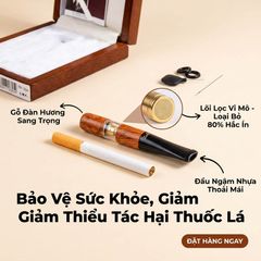 Tẩu thuốc vệ sinh gỗ Óc Chó Zobo ZB 305