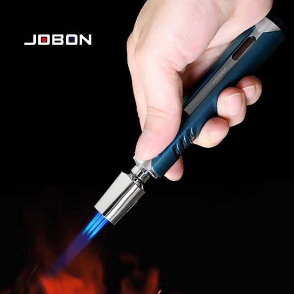 Bật lửa Jobon khò 3 tia cán dài ô chứa ga trong suốt ZB 993