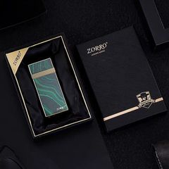 Bật lửa chính hãng Zorro bản mỏng đai vàng series Z723