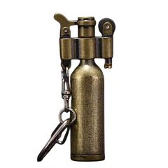 Bật lửa xăng đá chính hãng Dolphin móc khóa hình chai rượu HY-739