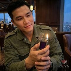 Dupont Hồng Kông Sơn Mài Tím Nắp Vẫn Kim Cương Nổi D165