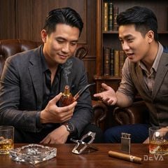 Tẩu hút Xì Gà thân gỗ cán cong Freesize TG08