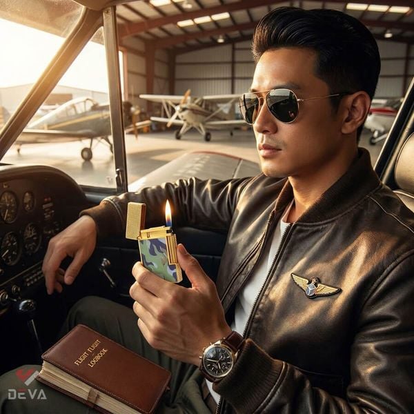 Dupont Hồng Kông Sơn Mài Hoa Văn Nguỵ Trang Camo Ngọn Lửa D206