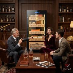 Tủ bảo quản cigar 700 điếu cắm điện COB 168