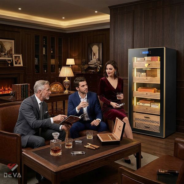 Tủ bảo quản cigar 700 điếu cắm điện COB 168