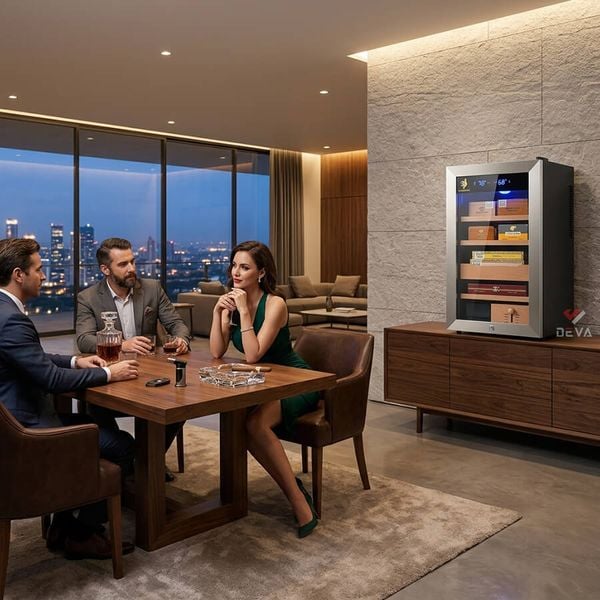 Tủ Cigar 200 điếu cắm điện bảo quản xì gà 48AH