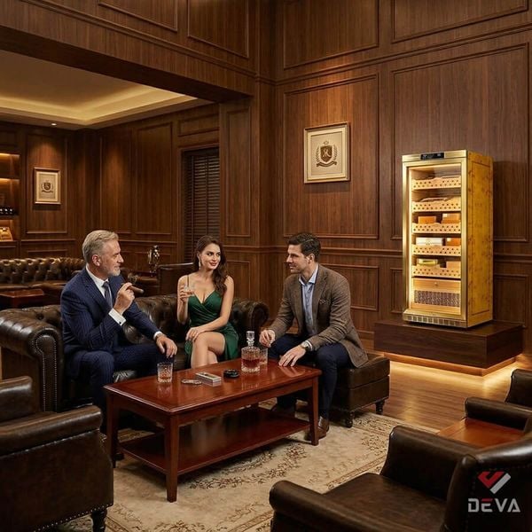 Tủ bảo quản cigar 900 điếu luxury Raching Mon 1800A