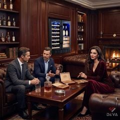 Tủ bảo quản Cigar rượu vang 2 trong 1 Vinocave CWC-150