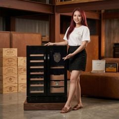 Tủ bảo quản Cigar rượu vang 2 trong 1 Vinocave CWC-150