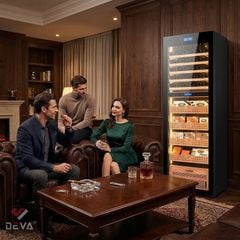 Tủ bảo quản rượu vang cigar 2 trong 1 Golden Fire H2180
