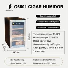 Tủ Cigar 200 điếu cắm điện bảo quản xì gà 48AH