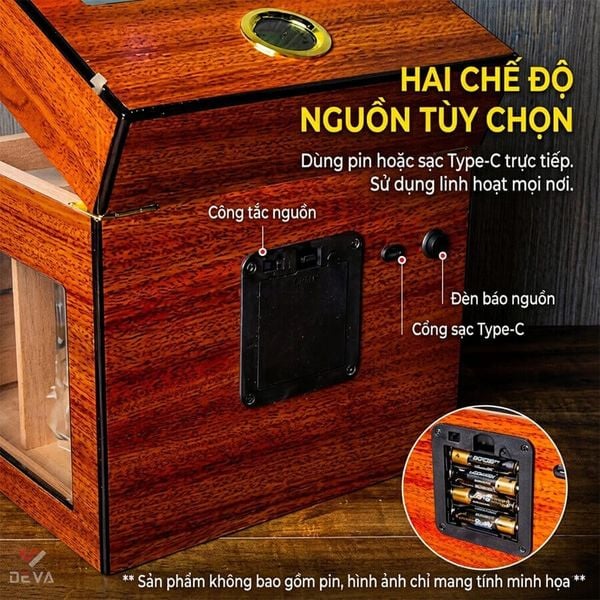 Hộp ủ xì gà Kèm 8 ống hương liệu Lubinski YJA 60059