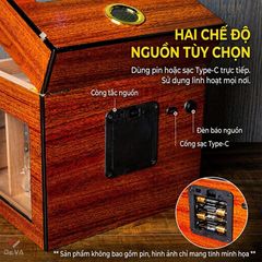 Hộp ủ xì gà Kèm 8 ống hương liệu Lubinski YJA 60059