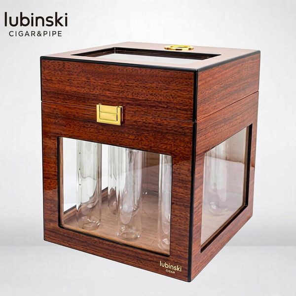 Hộp ủ xì gà Kèm 8 ống hương liệu Lubinski YJA 60059