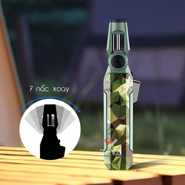 Bật lửa Jobon khò đại 1 tia cổ xoay 7 nấc có khoá lửa ZB-102