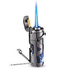 Bật lửa gas Jobon khò 1 tia kèm đục và que xiên Cigar ZB-608