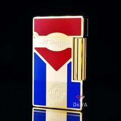 Dupont Xăng Đá Sơn Mài Chủ Đề Lá Quốc Kỳ Cuba D48V-DX