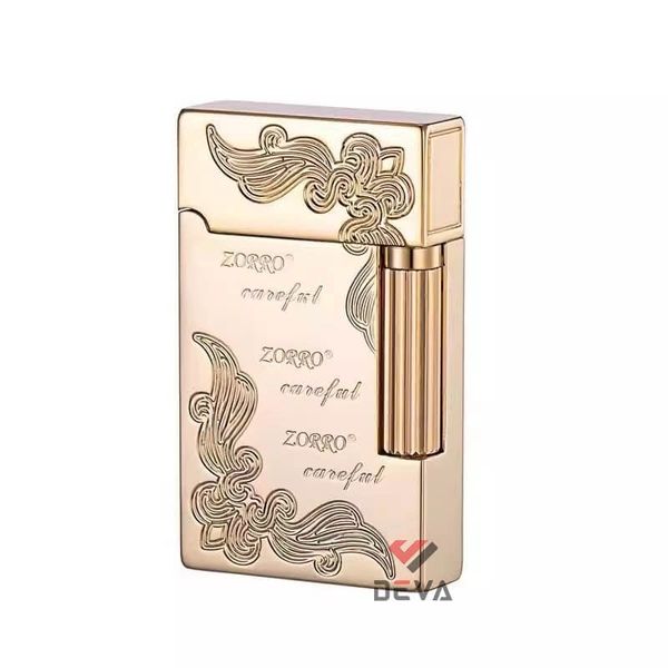 Bật lửa xăng đá chính hãng Zorro tay đánh đá ngang các mẫu Series Z612
