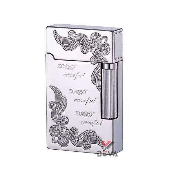 Bật lửa xăng đá chính hãng Zorro tay đánh đá ngang các mẫu Series Z612