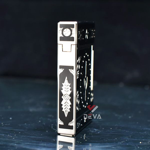 Dupont Xăng Đá Sơn Mài Đen Hoa Văn Hoàng Gia Cổ Điển Châu Âu D08-DX